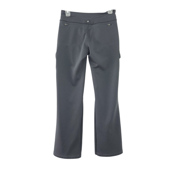 Athleta Fleece Lined Pants XS Gray Warm Winter Pants, Pockets, Elastic Waist - Picture 2 of 5